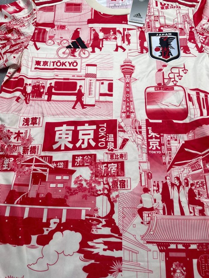 Maillot concept foot Japon blanc rouge édition Tokyo taille M - photo numéro 4