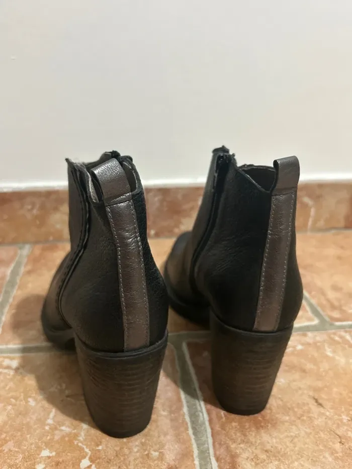 Bottines cuir noir - photo numéro 3