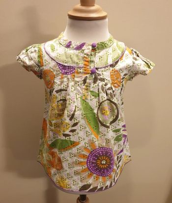 Blouse fleurie 3 ans
