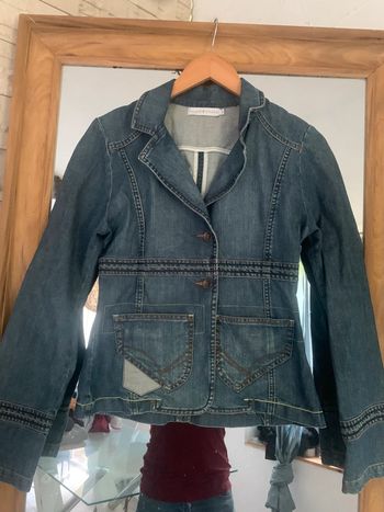 Veste en jean cache-cache taille 38 cintrée