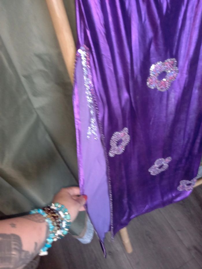 Costume danse orientale violet fait main - photo numéro 5