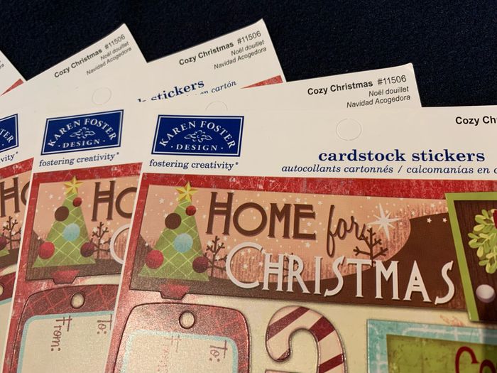 Lot 5 planches autocollants cartonnées Noël - photo numéro 2