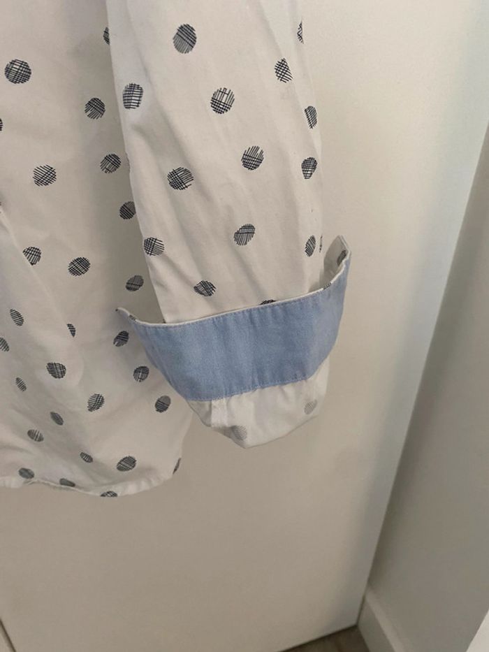 Chemise Esprit à pois bleu - photo numéro 3