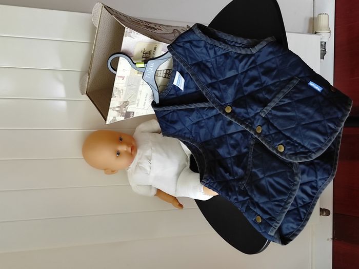 Gilet sans manches garçon 5 ans – Bleu marine – Type équitation