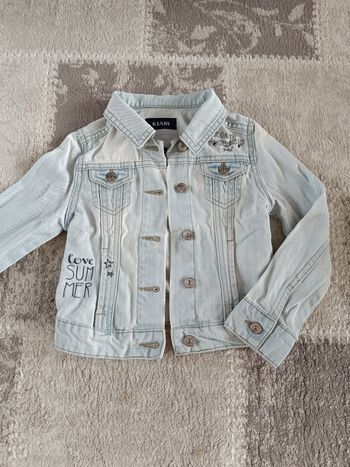 Veste en jean fille 