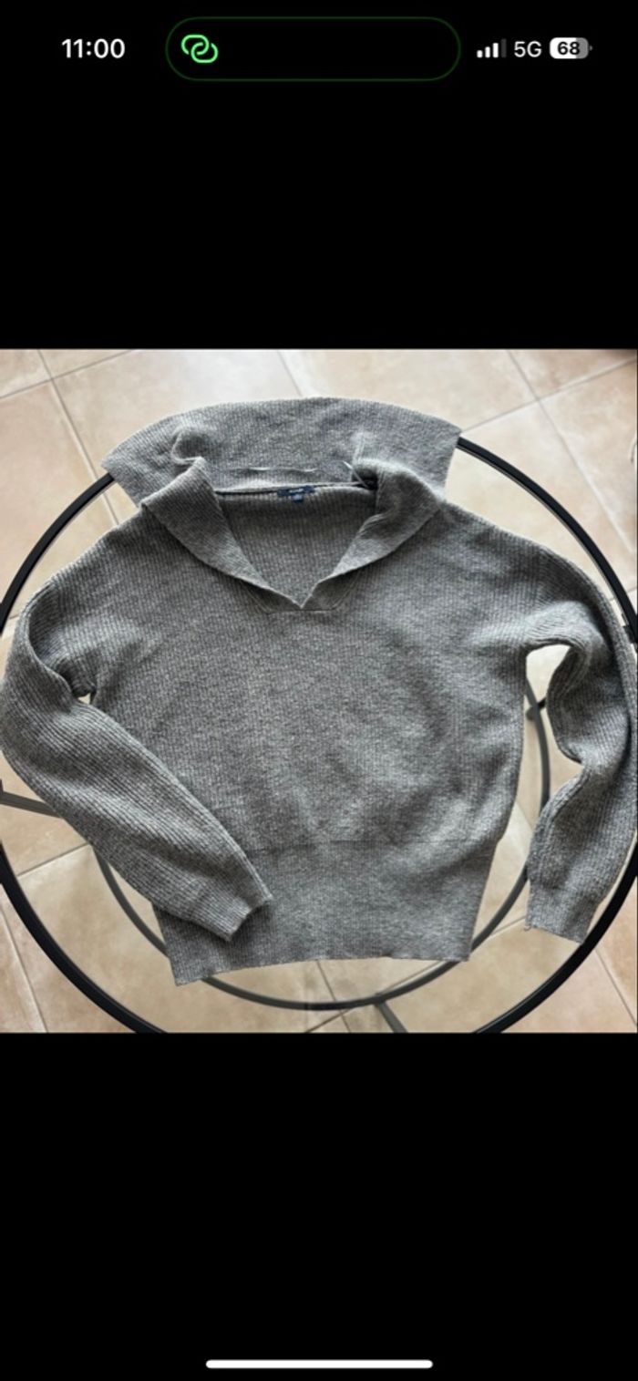 Pull gris - photo numéro 2