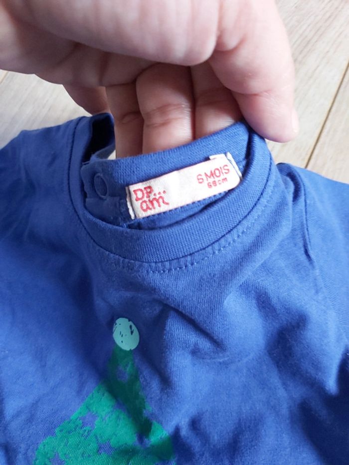 Tee-shirt ML garçon DPAM 6 mois (78) - photo numéro 2