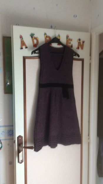 Robe en laine sans manches
