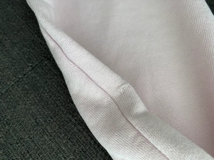 Sweat à capuche Adidas rose clair Taille M Grand trèfle iconique - photo numéro 5