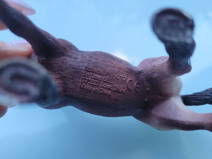 Lot de 3 Chevaux Scheich : 1 marron crinière tressée noeuds blanc, 1 brun et 1 brun et blanc tacheté - photo numéro 7