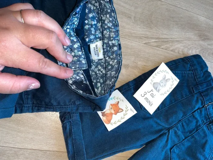 Lot de 2 pantalons tape à l’œil 3 mois - photo numéro 3
