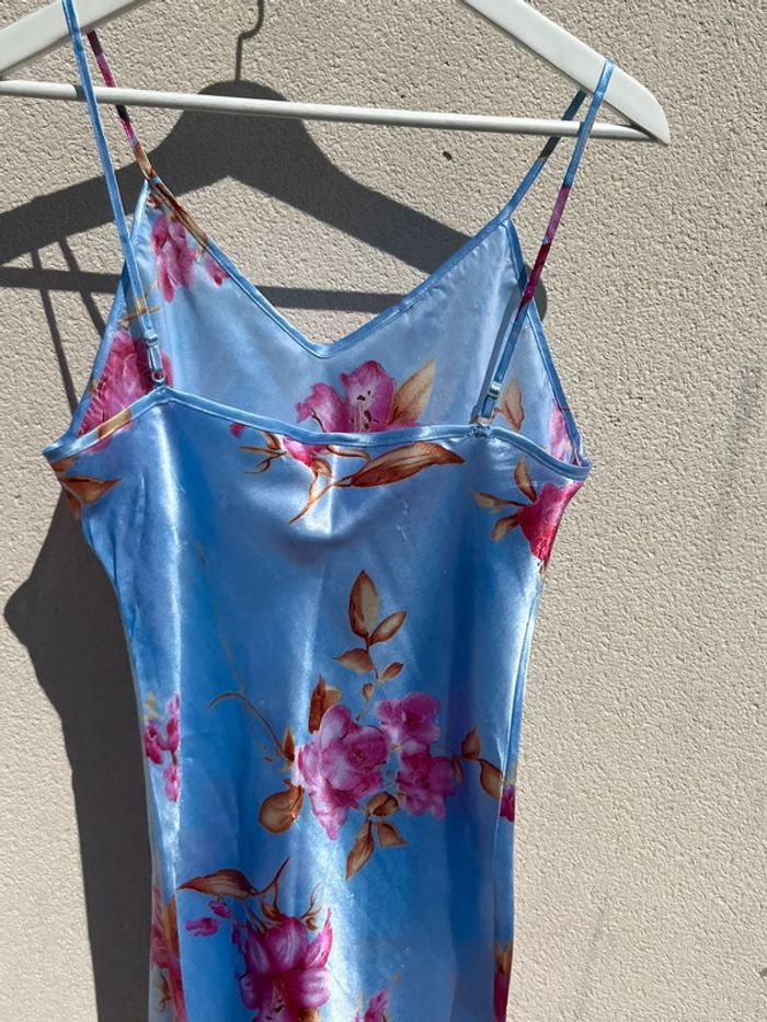 Nuisette lingerie- robe légère effet satin - imprimé floral- summer dress - photo numéro 11