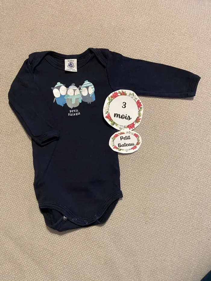 Body manches longues petit bateau 3 mois