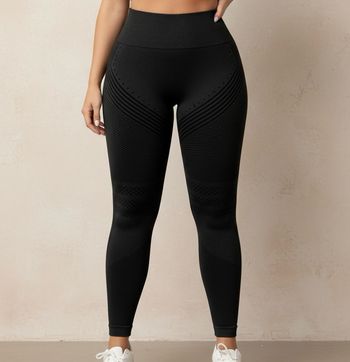 Legging noir XL neuf sculptant anti-cellulite, taille haute, galbant et confortable