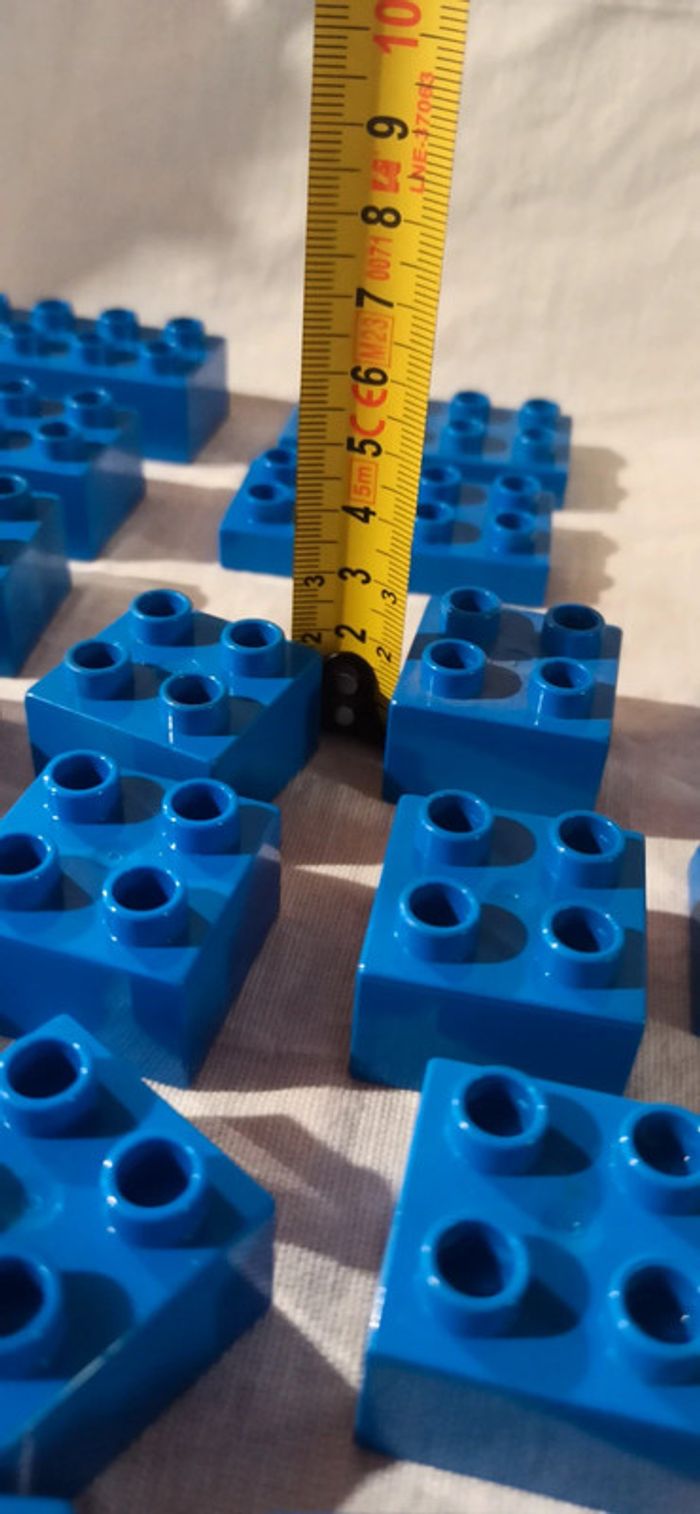 Briques de construction bleues lego duplo - photo numéro 8