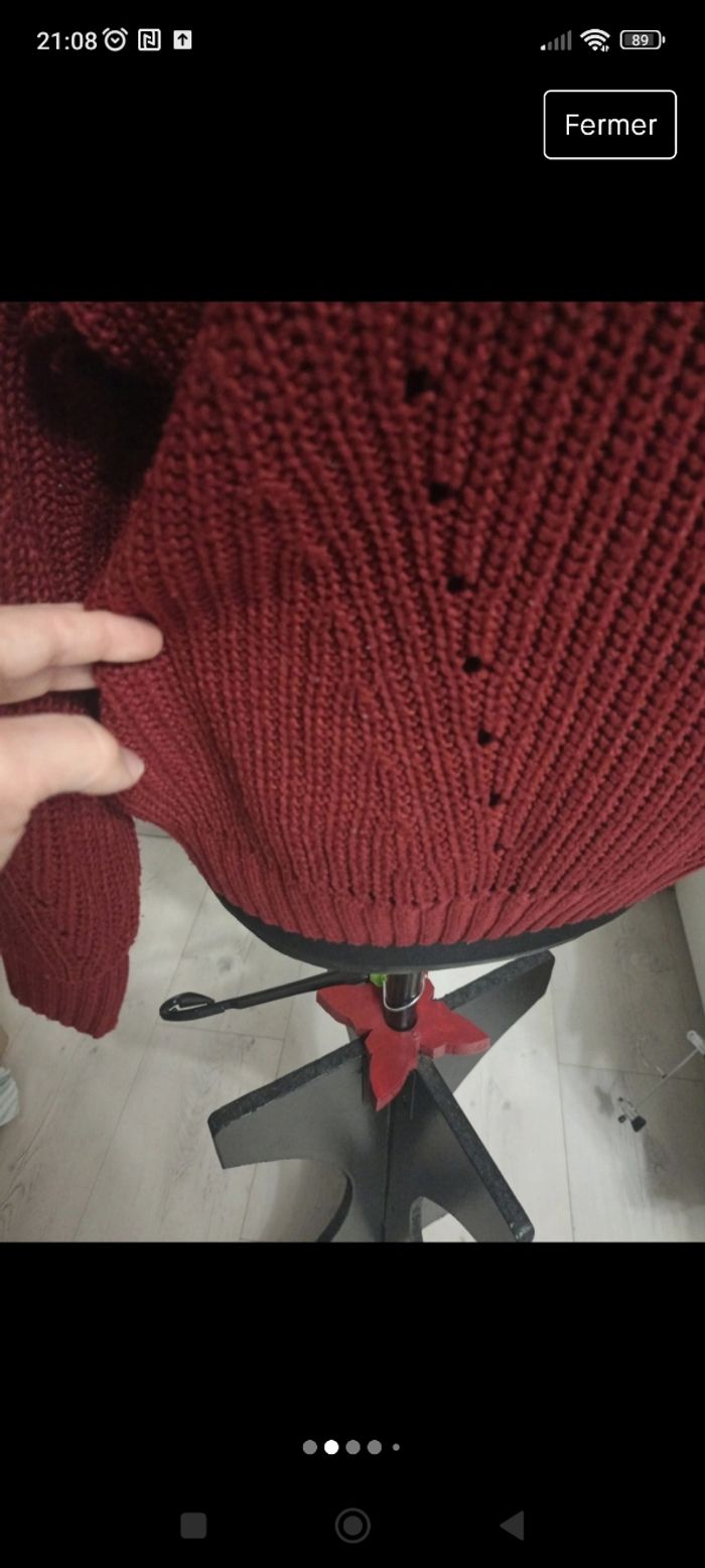 Pull bordeaux Jennyfer S - photo numéro 2