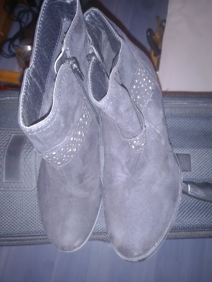 Bottines noir pailleté