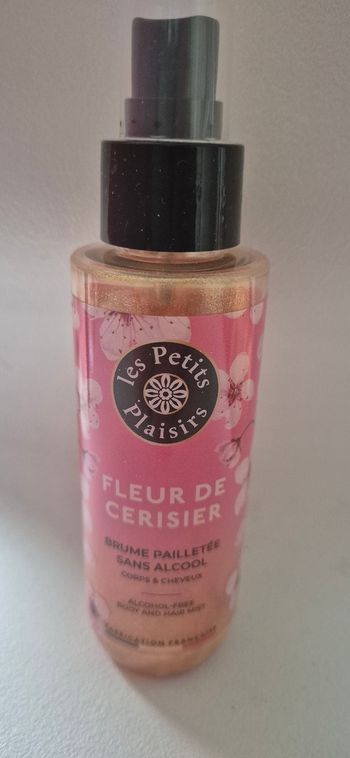 Brume pailletée sans alcool 100ml fleurs de cerisier