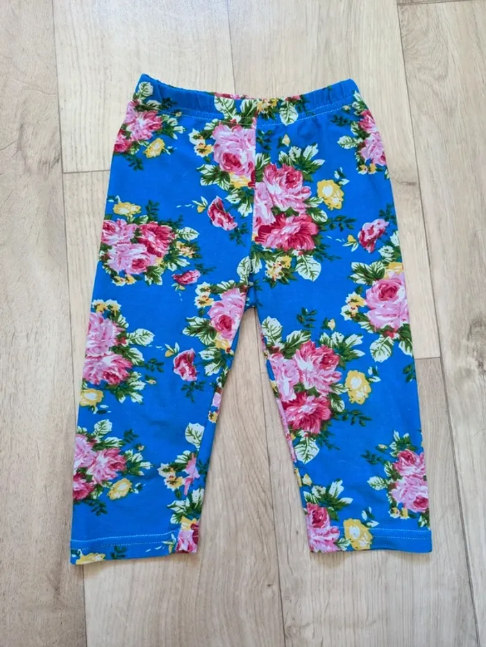 Pantacourt Legging fleuri 4 ans