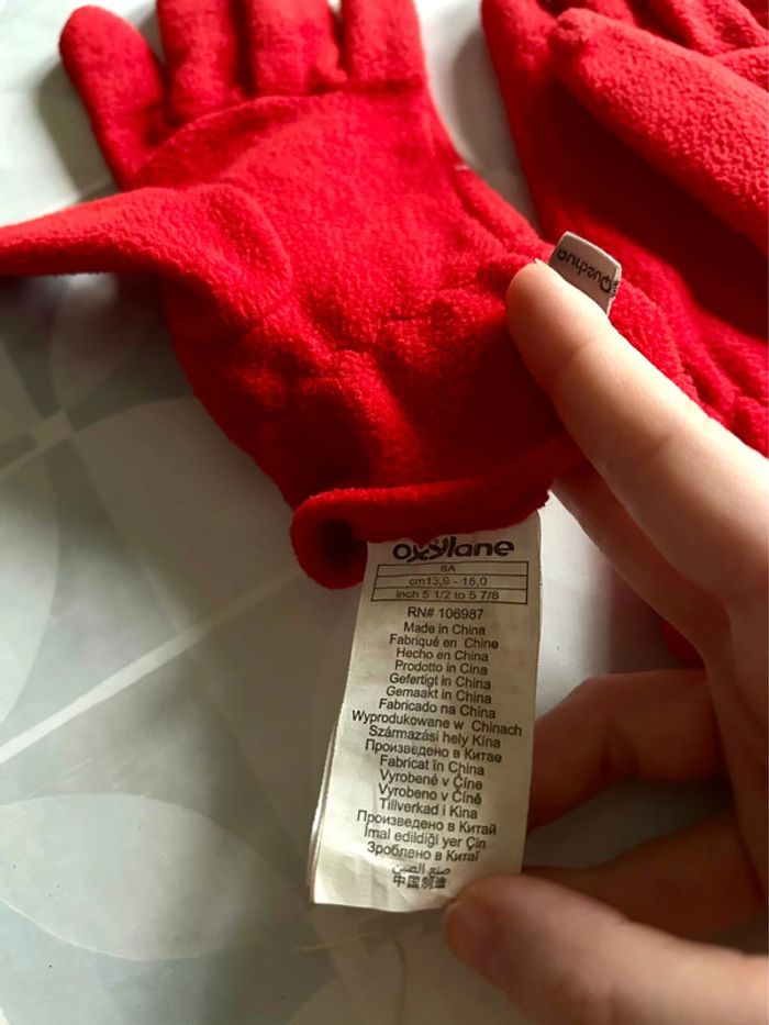 Gants mixte - Oxylane - en très bon état - 8 ans - photo numéro 3