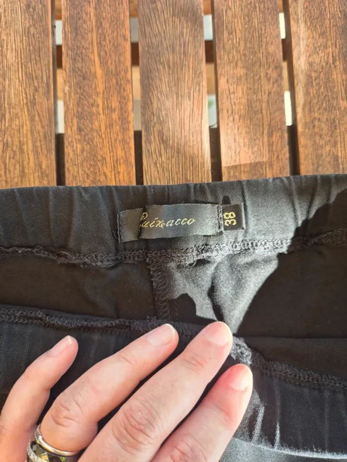 Pantalon noir taille elastique T.38 - photo numéro 5