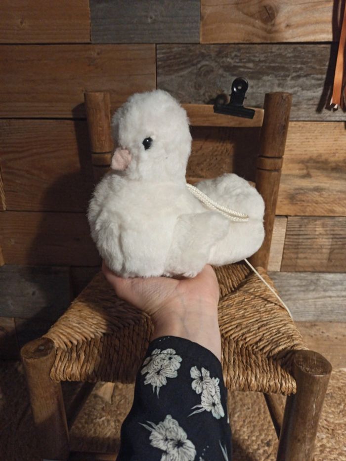 Peluche colombe musicale vintage Nounours tbe - photo numéro 4