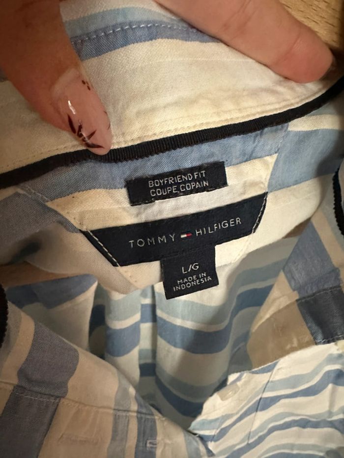 Chemise rayée Tommy Hilfiger L - photo numéro 2