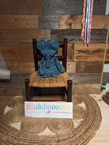 Doudou crochet éléphant tbe fait main