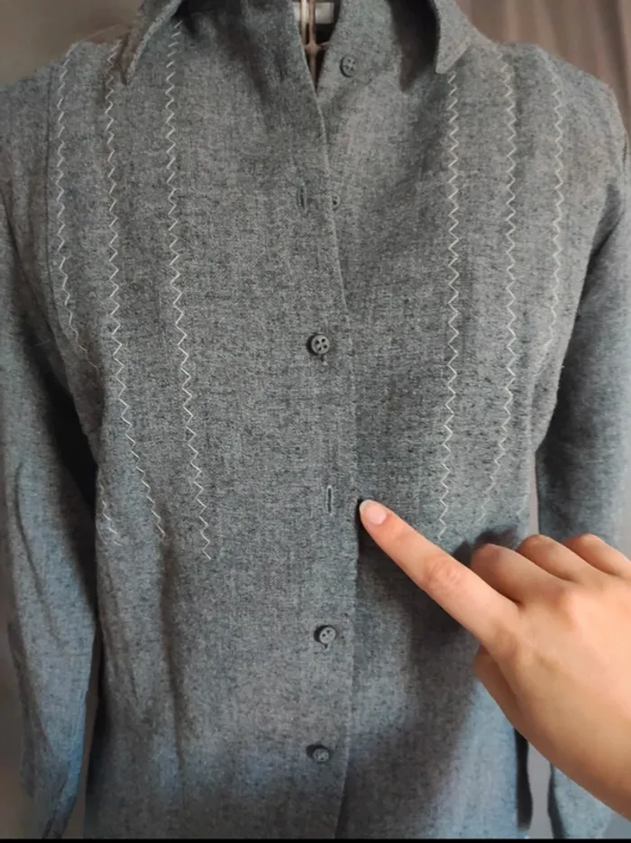 Veste grise chic Naf Naf 36 - photo numéro 4