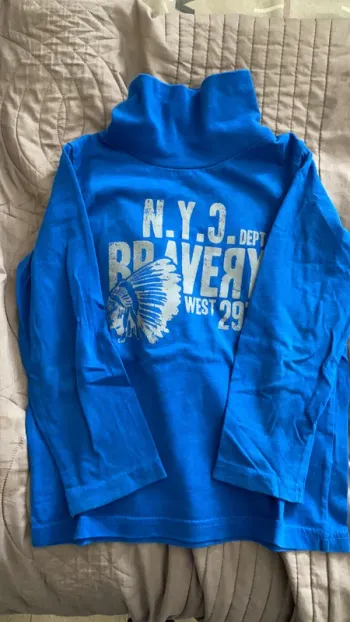 Sous pull tape à l œil bleu 5 ans