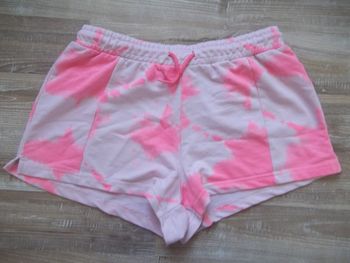 Short molleton rose marbré Zeeman 158/164