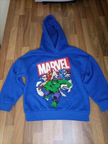 Sweat à capuche bleu Héros Marvel Avengers Hulk 4-5 ans Marvel