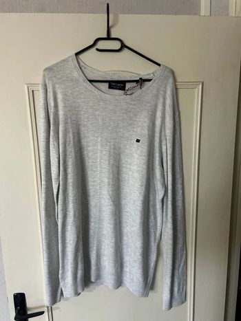 Pull Teddy Smith mélange gris blanc 2XL