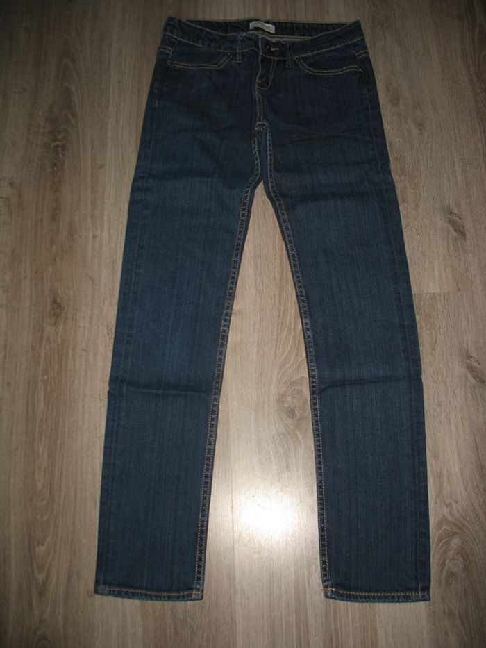 JEAN DROIT BLEU FONCÉ FILLE "DDP" - 16 ans - n°02