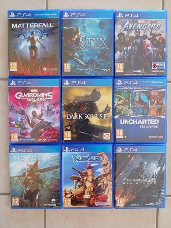 9 jeux sur PS4