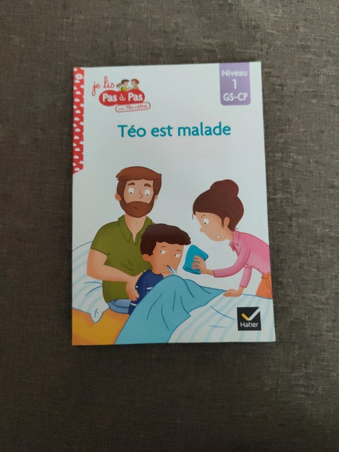 Livre Téo est malade GS CP - photo numéro 1