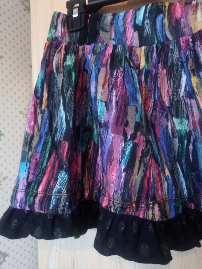 Jupe courte Catimini multicolore taille 10 ans - photo numéro 3