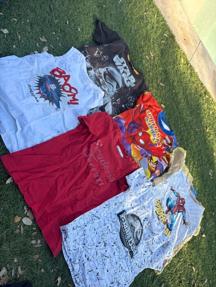 Lot de 7 tee shirts super héros en 8 ans - photo numéro 2