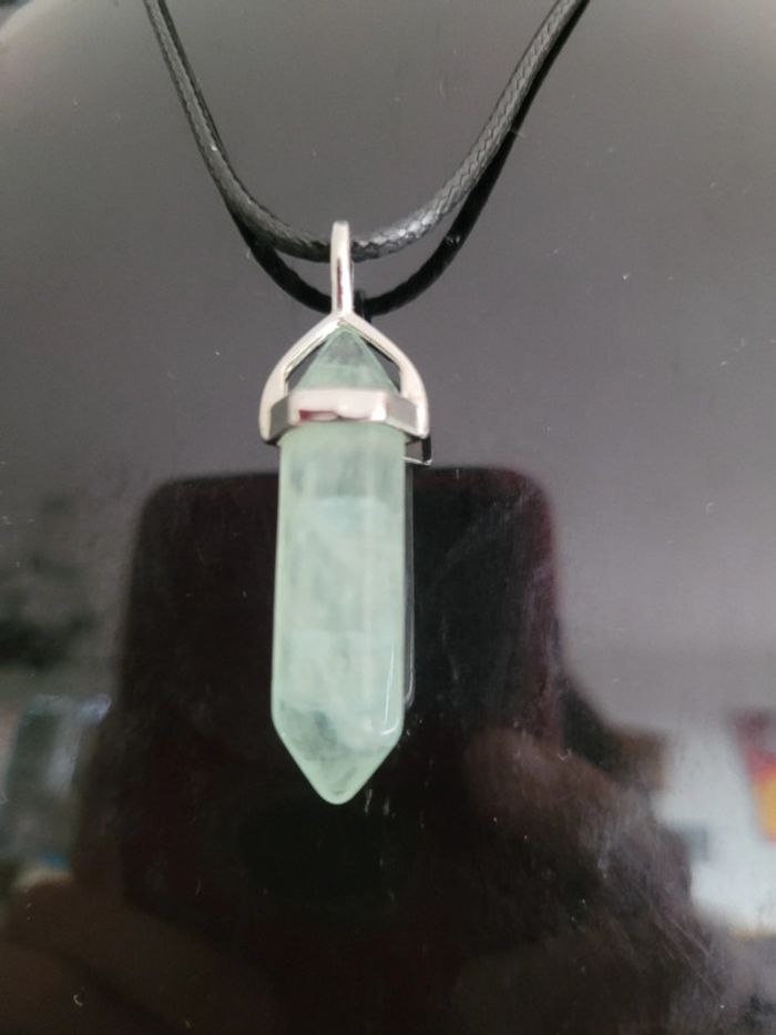 Collier et pierre naturelle de fluorite. Guérison. - photo numéro 2
