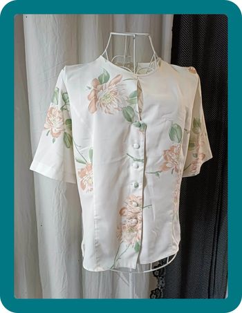 chemisette fluide fleurie