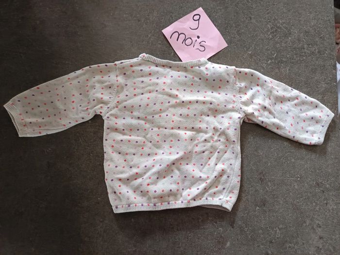 Gilet à pois 9 mois - photo numéro 3