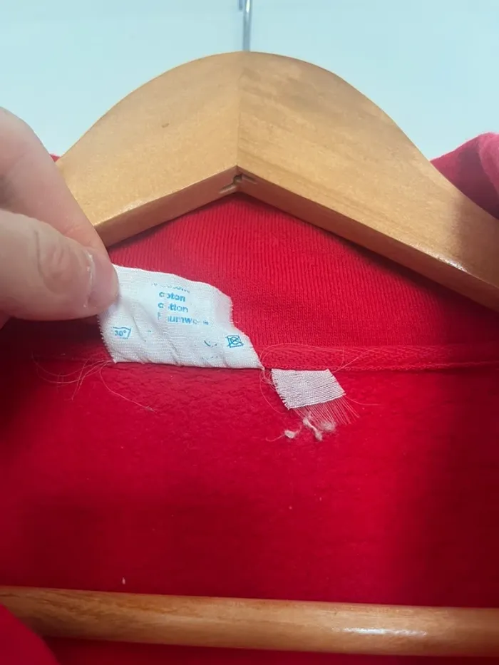 Veste vintage rouge vif Milano – Broderies & bandes – Taille S (90s/2000s) - photo numéro 5
