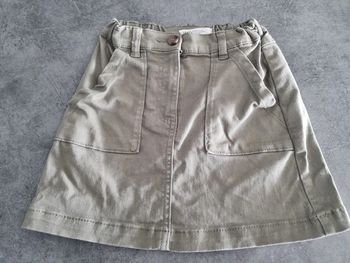 Jupe élastiquée à poches fille - Taille 5/6 ans (116cm) - H&M - Kaki