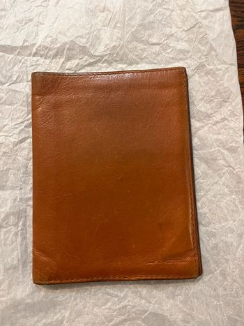 Porte feuille lancel camel