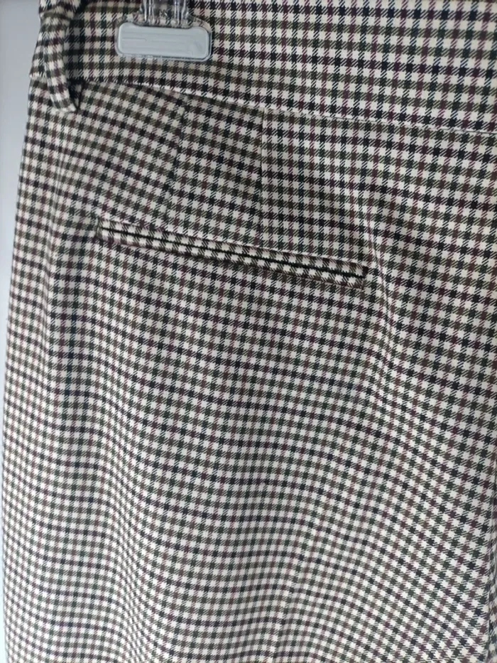 Pantalon vintage petit carreau noir et blanc - vichy noir & blanc - A065 - photo numéro 6