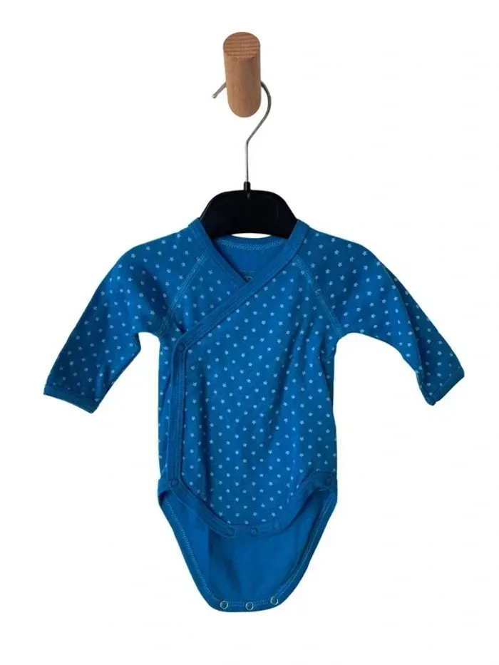 LOT DE 2 bodies manches longues (petites étoiles) - Petit Bateau 1 mois (54cm) - photo numéro 5