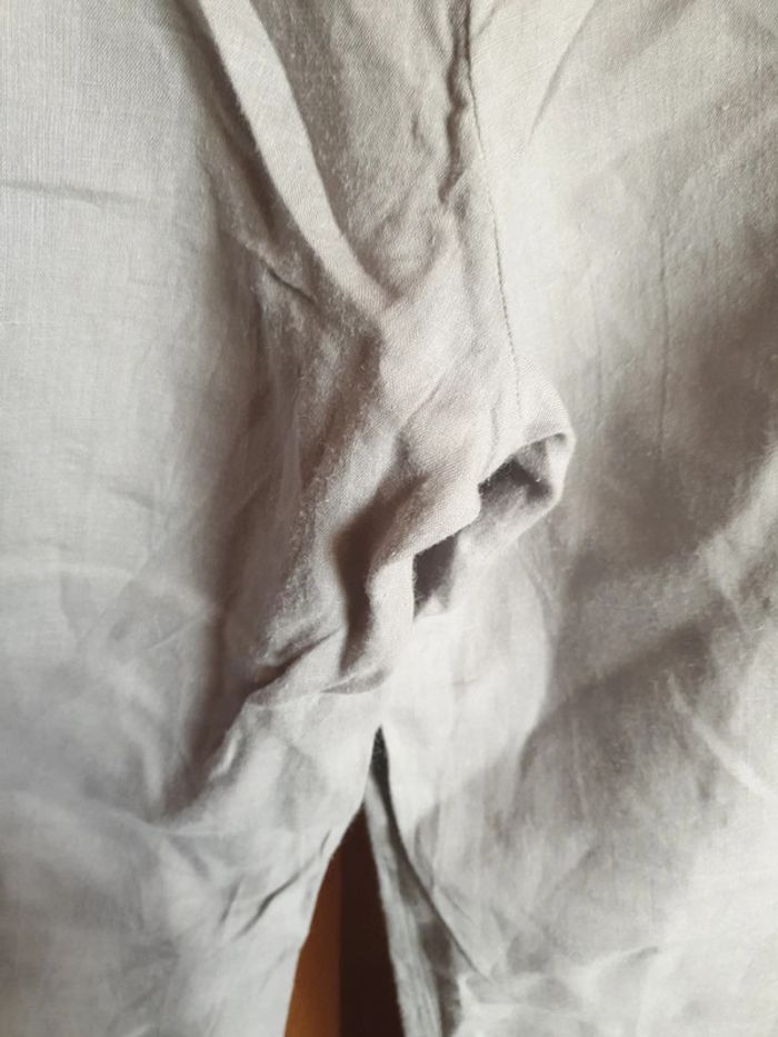 Pantalon gris lin - taille 42 - marque Promod - photo numéro 6