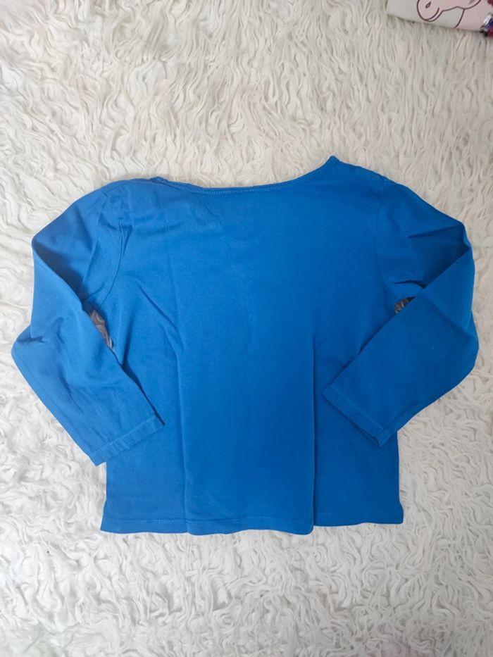 T-shirt manches longues bleu taille 5 ans - photo numéro 7