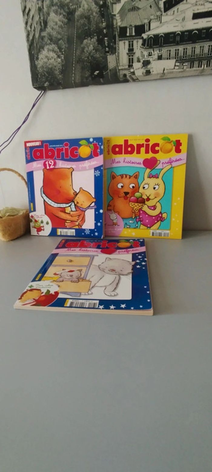 Lot de 3 livres Abricot