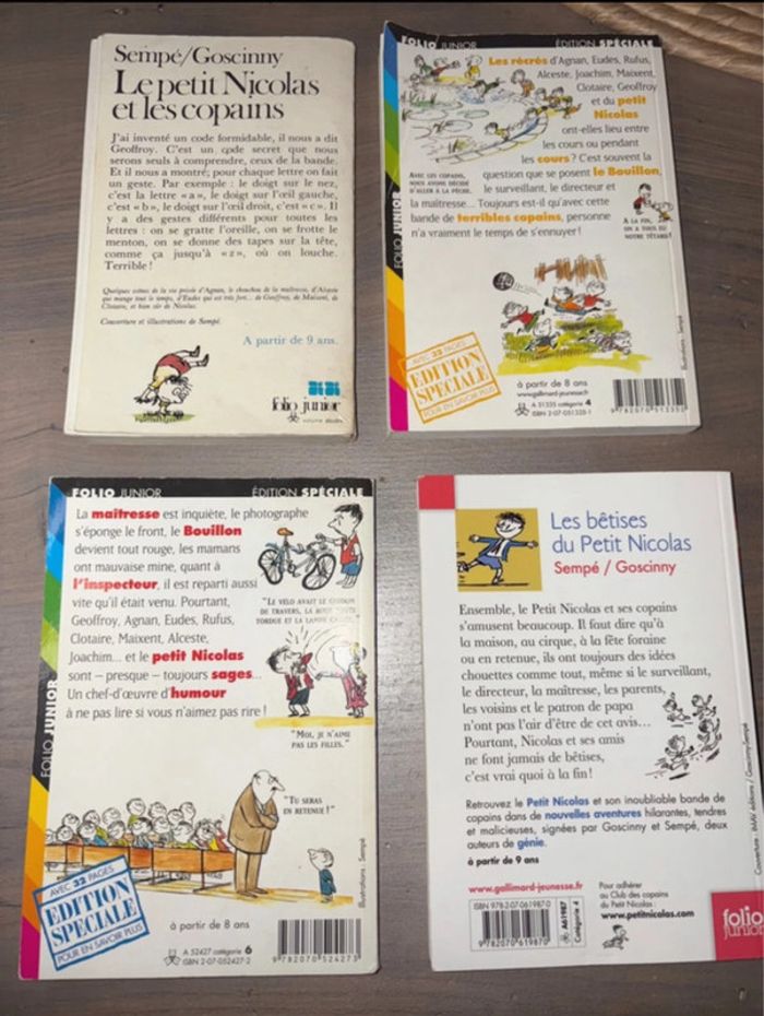 Lot 4 livres le petit Nicolas - photo numéro 2